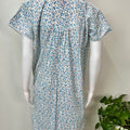 Sky Blue Polyester Cotton Women's Nighty