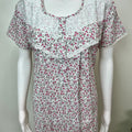Pink Polyester Cotton Elegant Nighty