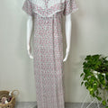 Pink Polyester Cotton Elegant Nighty