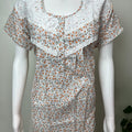 Orange Polyester Cotton Soft & Comfortable Nightgown