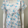 Sky Blue Polyester Cotton Nighty Soft & Comfortable