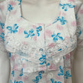 Sky Blue Polyester Cotton Nighty Soft & Comfortable