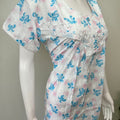Sky Blue Polyester Cotton Nighty Soft & Comfortable