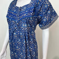 Royal Blue Elegant & Breathable Pure Cotton Nightgown