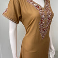 Caramel Premium Alpine Embroidered Nightgown