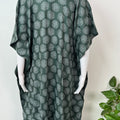 Green Rayon Fabric Kaftan Elegant & Classy