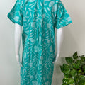 Teal Pure Cotton Nightgown for Women