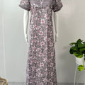 Grey Cambric Cotton Nightgown Comfortable & Elegant