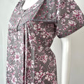 Grey Cambric Cotton Nightgown Comfortable & Elegant