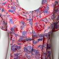 Pink & Blue Pure Cotton Nightgown for Women