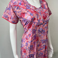 Pink & Blue Pure Cotton Nightgown for Women