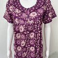 Purple Floral 100% Cotton Nighty Soft & Comfortable