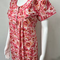 Pink 100% Cotton Nighty Comfortable & Elegant