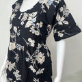 Black Frock Style Cambric Cotton Elegant Nighty