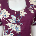 Purple Umbrella Style Cambric Cotton Nightgown