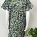 Floral Cambric Cotton Nighty for Women