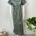 Floral Cambric Cotton Nighty for Women