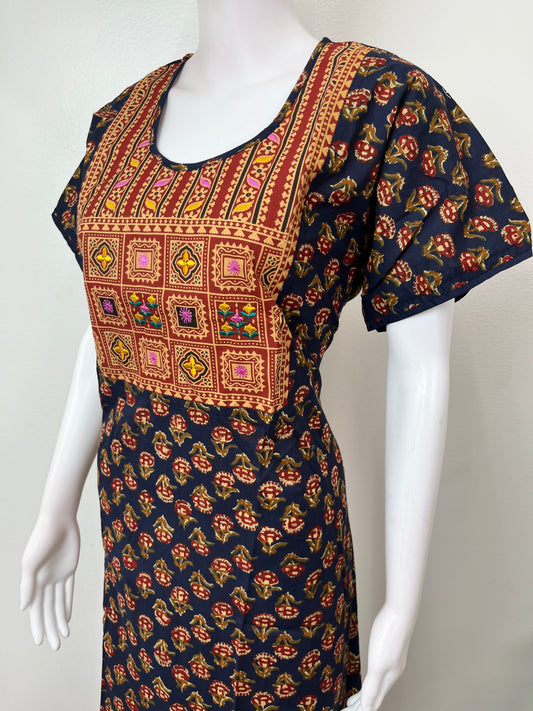 Kalamkari Cambric Cotton Soft & Comfortable Nighty