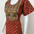 Kalamkari Printed Cambric Cotton Nighty