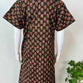 Kalamkari Embroidered Cambric Cotton Nighty for Women