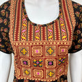 Kalamkari Embroidered Cambric Cotton Nighty for Women