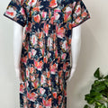 Floral Printed Cambric Cotton Women's Nightgown