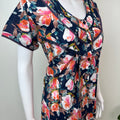 Floral Printed Cambric Cotton Women's Nightgown