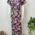 Floral Printed Cambric Cotton Women's Nightgown