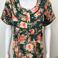 Bottle Green Cambric Cotton Nighty Soft & Comfortable