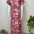 Peach Cambric Cotton Elegant Nightgown