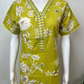 Cambric Cotton Floral Printed Women's Nightgown