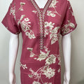 Peach Cambric Cotton Elegant Nightgown
