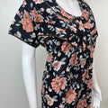 Floral Cambric Cotton Nighty Elegant & Breathable