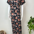 Floral Cambric Cotton Nighty Elegant & Breathable