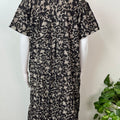 Black Cambric Cotton Nighty Elegant & Breathable
