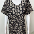 Black Cambric Cotton Nighty Elegant & Breathable