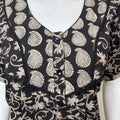 Black Cambric Cotton Nighty Elegant & Breathable