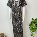 Black Cambric Cotton Nighty Elegant & Breathable