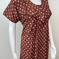 Brown Pure Cotton Nighty Elegant & Breathable