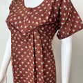 Brown Pure Cotton Nighty Elegant & Breathable