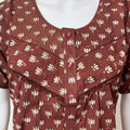 Brown Pure Cotton Nighty Elegant & Breathable