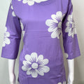 Lavender Cambric Cotton Night Suit