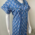 Royal Blue Pure Cotton Nightgown