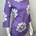 Lavender Cambric Cotton Night Suit