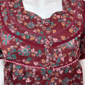 Maroon Elegant & Breathable 100% Cotton Nighty