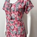 Dreamy Pink Chiffon Nighty for Women