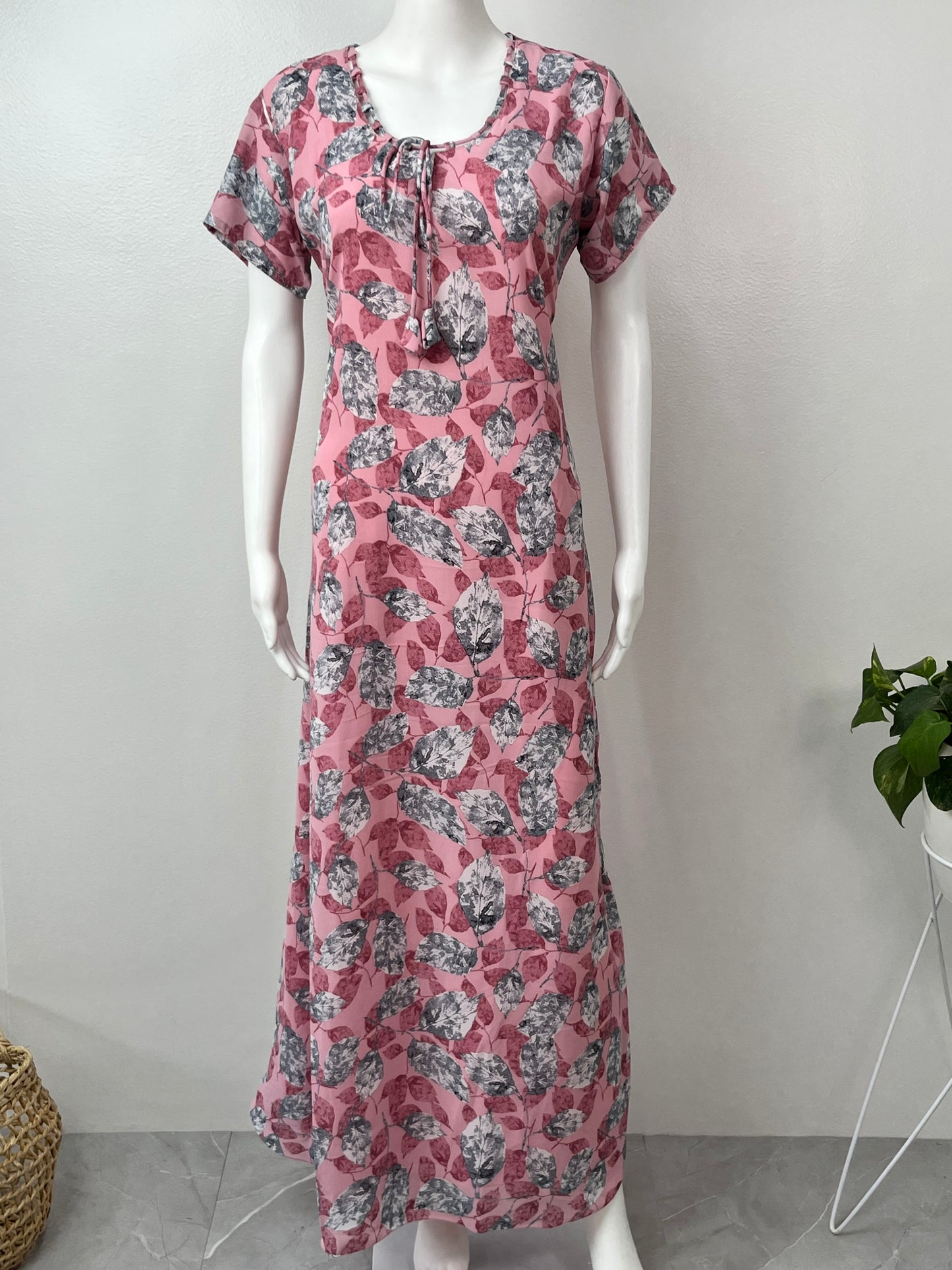 Dreamy Pink Chiffon Nighty for Women