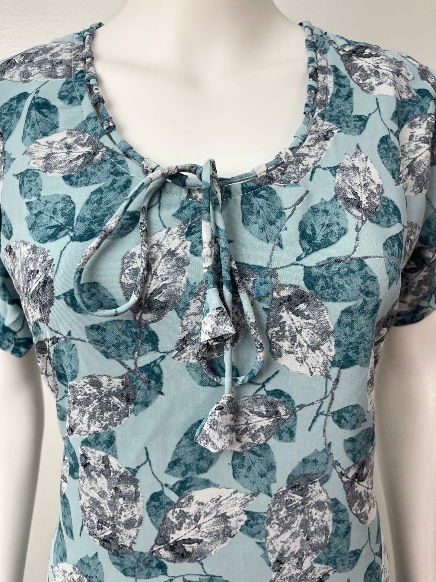Blue Soft & Breathable Chiffon Nightgown for Women