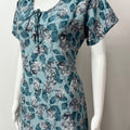 Blue Soft & Breathable Chiffon Nightgown for Women