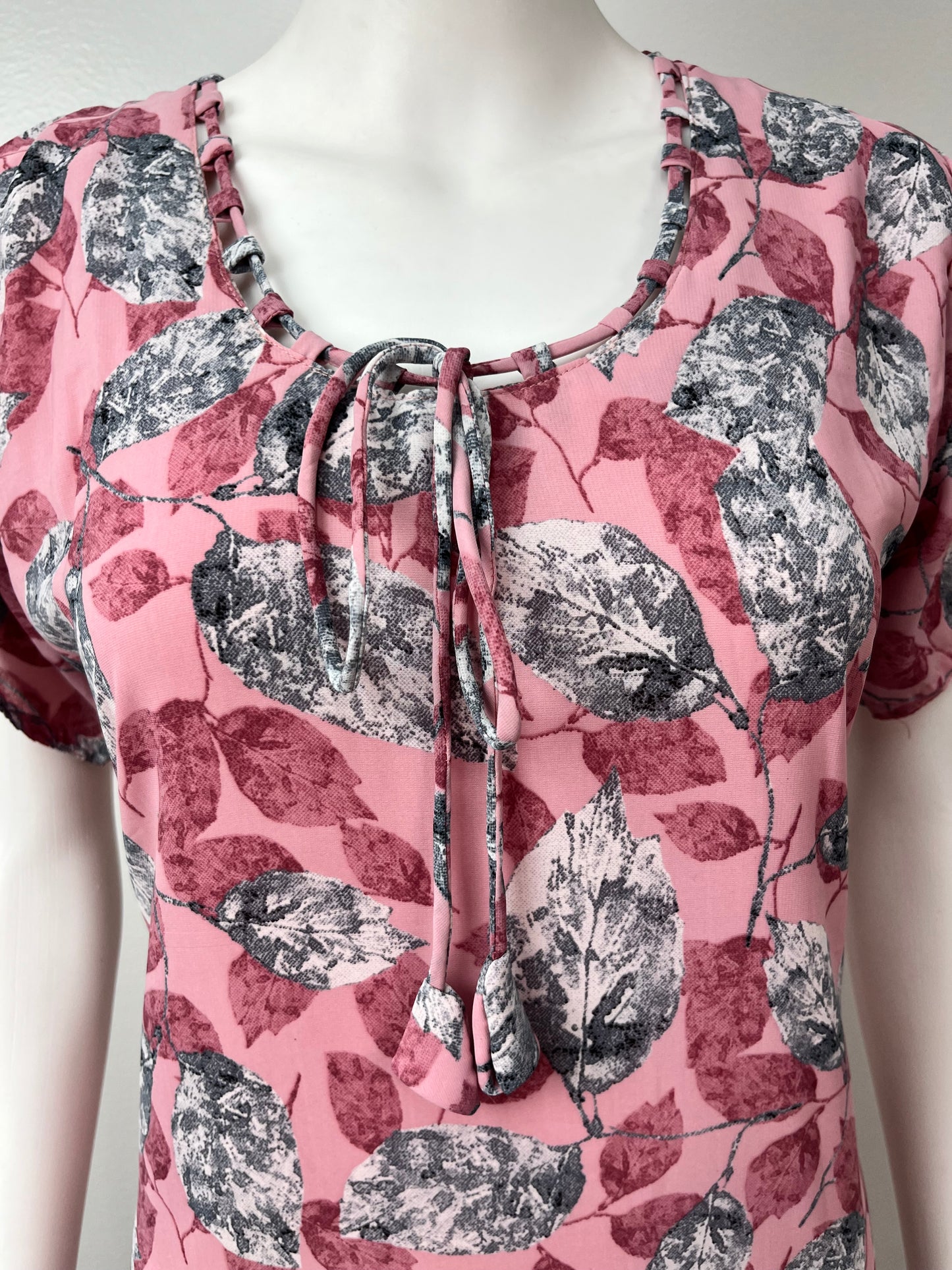 Dreamy Pink Chiffon Nighty for Women
